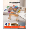 VEVOR 2000 Piece Rotating Puzzle Table with Legs Wheels 8 Drawers, 40x29 in, Colorful Felt Drawers, Portable Wooden Board, Felt Surface Jigsaw Puzzle Accessories, 5 Tilt Angles, Adjustable Height