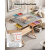 VEVOR 2000 Piece Rotating Puzzle Table with Legs Wheels 8 Drawers, 40x29 in, Colorful Felt Drawers, Portable Wooden Board, Felt Surface Jigsaw Puzzle Accessories, 5 Tilt Angles, Adjustable Height