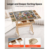 VEVOR 2000 Piece Puzzle Table with Legs, Wheels, 6 Drawers, Cover, 40x29 in, Gift for Mom, Portable Wooden Board, Felt Surface Jigsaw Puzzle Accessories for Adults, Adjustable Height Storage Organizer