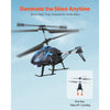 VEVOR RC Helicopter, 2.4GHz Flying Remote Control Helicopter, 3.5 Channel RC Airplane for Kid, 16 Mins Flight Time, Altitude Hold, One-Key Takeoff/Landing & LED Lights, Toys for Kids Ages 8 and up