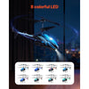 VEVOR RC Helicopter, 2.4GHz Flying Remote Control Helicopter, 3.5 Channel RC Airplane for Kid, 16 Mins Flight Time, Altitude Hold, One-Key Takeoff/Landing & LED Lights, Toys for Kids Ages 8 and up