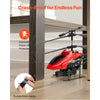 VEVOR RC Helicopter, 2.4GHz Flying Remote Control Helicopter with Shooting Mode, 3.5 Channel RC Airplane for Kid, Altitude Hold, One-Key Takeoff/Landing & LED Lights, Toys for Kids Ages 14 and up