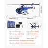 VEVOR RC Helicopter, 2.4GHz 4-Propeller Remote Control Helicopter with 6-Axis Gyro, 4-Channel RC Airplane for Beginner, LED Light & One-Key Takeoff/Landing, Plane Toys for Kids Ages 8 and up