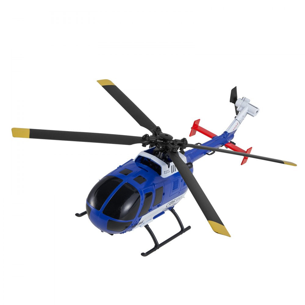 VEVOR RC Helicopter, 2.4GHz 4-Propeller Remote Control Helicopter with 6-Axis Gyro, 4-Channel RC Airplane for Beginner, LED Light & One-Key Takeoff/Landing, Plane Toys for Kids Ages 8 and up