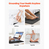VEVOR Grounding Mat, 24 x 16 in Anti-Slip PU Leather Earthing Mat (2 Packs), with 15 ft Grounding Cord, Grounding Pad for Feet, Boost Energy, Improve Sleep, Reduce Anxiety at Home Office or Work