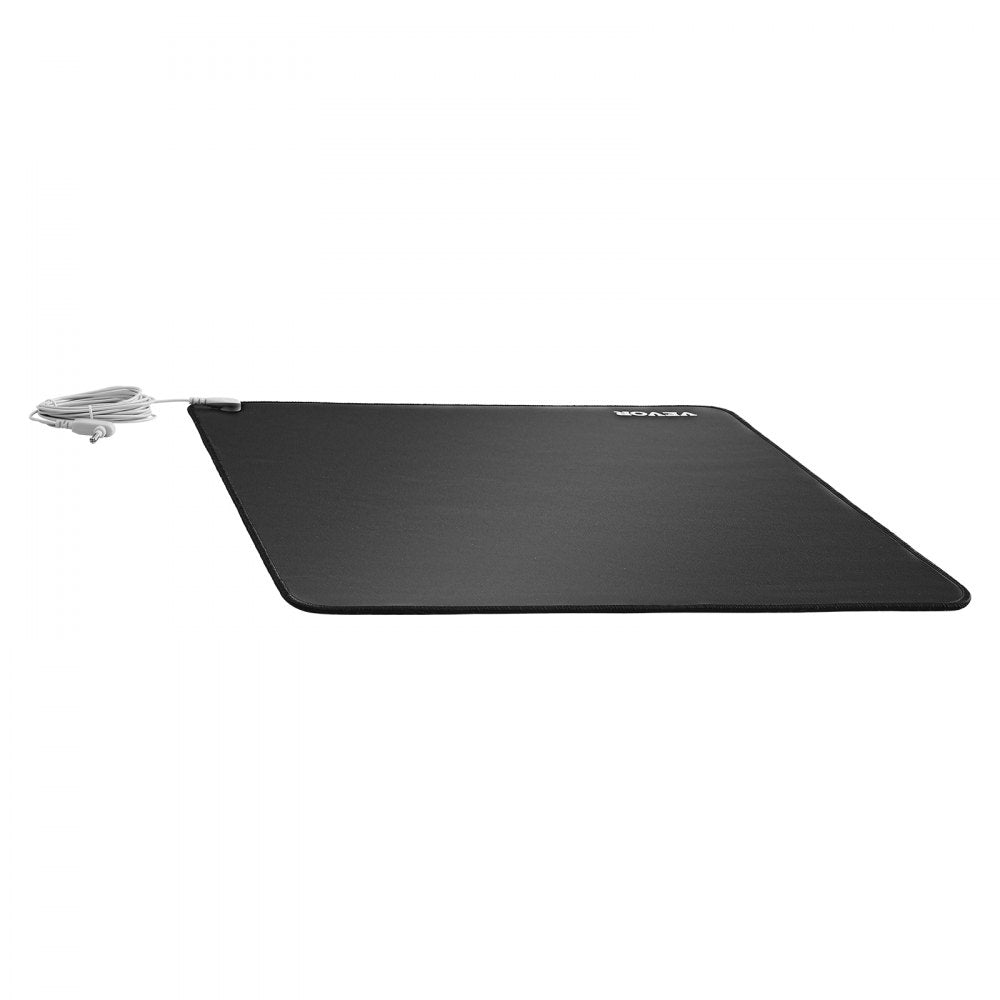 VEVOR Grounding Mat, 24 x 16 in Anti-Slip PU Leather Earthing Mat (2 Packs), with 15 ft Grounding Cord, Grounding Pad for Feet, Boost Energy, Improve Sleep, Reduce Anxiety at Home Office or Work