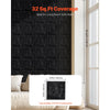 VEVOR 3D Wall Panels, 33-Pack 11.81 x 11.81 in PVC Modern Art Minimalist Diamond Tiles, 32 Sq.Ft Coverage Accent Wall Panel, Interior Home Decor for Ceiling, Bedroom, Living & Gaming Room, Matte Black