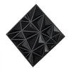 VEVOR 3D Wall Panels, 33-Pack 11.81 x 11.81 in PVC Modern Art Minimalist Diamond Tiles, 32 Sq.Ft Coverage Accent Wall Panel, Interior Home Decor for Ceiling, Bedroom, Living & Gaming Room, Matte Black