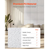 VEVOR 3D Wall Panels, 12-Pack 19.7 x 19.7 in PVC Modern Art Minimalist Wave Tiles, 32 Sq.Ft Coverage Accent Wall Panel, Interior Home Decor for Ceiling, Bedroom, Living & Gaming Room, Matte White
