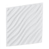 VEVOR 3D Wall Panels, 12-Pack 19.7 x 19.7 in PVC Modern Art Minimalist Wave Tiles, 32 Sq.Ft Coverage Accent Wall Panel, Interior Home Decor for Ceiling, Bedroom, Living & Gaming Room, Matte White