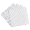 VEVOR 3D Wall Panels, 12-Pack 19.7 x 19.7 in PVC Modern Art Minimalist Wave Tiles, 32 Sq.Ft Coverage Accent Wall Panel, Interior Home Decor for Ceiling, Bedroom, Living & Gaming Room, Matte White