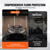 VEVOR Garage Floor Mat, 177.17 x 43.31 inch PVC Garage Flooring Roll, Non-slip Diamond Texture, 106.56 sq.ft Covering Space, Garage Mats for Under Cars, for Gyms Boats Car Trailer, Black