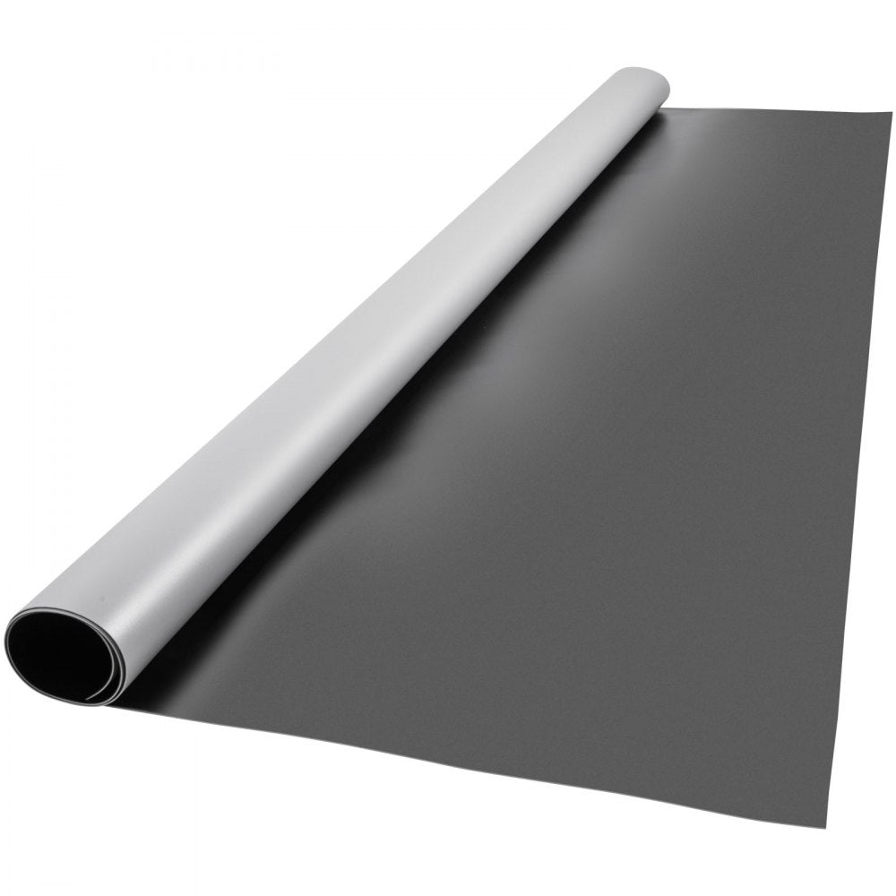 VEVOR Dance Floor, 6.6x9.8ft Dance Floor Roll, 0.06in Thick PVC Vinyl Dance Floor, Black/Grey Reversible Portable Dance Floor, Non-Slip Dance Flooring, Ballet Dance Floor for Jazz, Pop, Lyrical Style