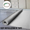 VEVOR Garage Floor Mat, 78.74 x 47.24 inch PVC Garage Flooring Roll, Non-slip Diamond Texture, 25.83 sq.ft Covering Space, Garage Mats for Under Cars, for Gyms Boats Car Trailer, Silver
