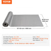 VEVOR Garage Floor Mat, 157.48 x 59.05 inch PVC Garage Flooring Roll, Non-slip Diamond Texture, 64.58 sq.ft Covering Space, Garage Mats for Under Cars, for Gyms Boats Car Trailer, Silver