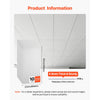 VEVOR 24 x 48 in PVC Ceiling Tiles 10-Pack Drop Ceiling Panels White, PVC Foam Board, Grid Fit, Water-Resistant, Flexible Cut, Easy to Clean, Modern Decorative for Home,Office,Kitchen,Living Room