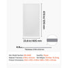 VEVOR 24 x 48 in PVC Ceiling Tiles 10-Pack Drop Ceiling Panels White, PVC Foam Board, Grid Fit, Water-Resistant, Flexible Cut, Easy to Clean, Modern Decorative for Home,Office,Kitchen,Living Room
