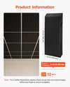 VEVOR 24 x 48 in PVC Ceiling Tiles 12-Pack 3D Black Linear Slat Panels, Smooth PVC Sheet for Drop Grid, Impact-Resistant, Paintable Surface, Easy Cut, Modern Decorative Style for Home, Office