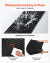 VEVOR 24 x 48 in PVC Ceiling Tiles 12-Pack 3D Black Linear Slat Panels, Smooth PVC Sheet for Drop Grid, Impact-Resistant, Paintable Surface, Easy Cut, Modern Decorative Style for Home, Office