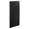 VEVOR 24 x 48 in PVC Ceiling Tiles 12-Pack 3D Black Linear Slat Panels, Smooth PVC Sheet for Drop Grid, Impact-Resistant, Paintable Surface, Easy Cut, Modern Decorative Style for Home, Office