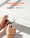 VEVOR 24 x 48 in PVC Ceiling Tiles 12-Pack White 3D Textured Accent Panels, PVC Sheet for Drop Grid, Impact-Resistant, Paintable Surface, Easy Cut, Modern Decorative Style for Home, Office Area
