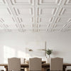 VEVOR 24 x 48 in PVC Ceiling Tiles 12-Pack White 3D Textured Accent Panels, PVC Sheet for Drop Grid, Impact-Resistant, Paintable Surface, Easy Cut, Modern Decorative Style for Home, Office Area