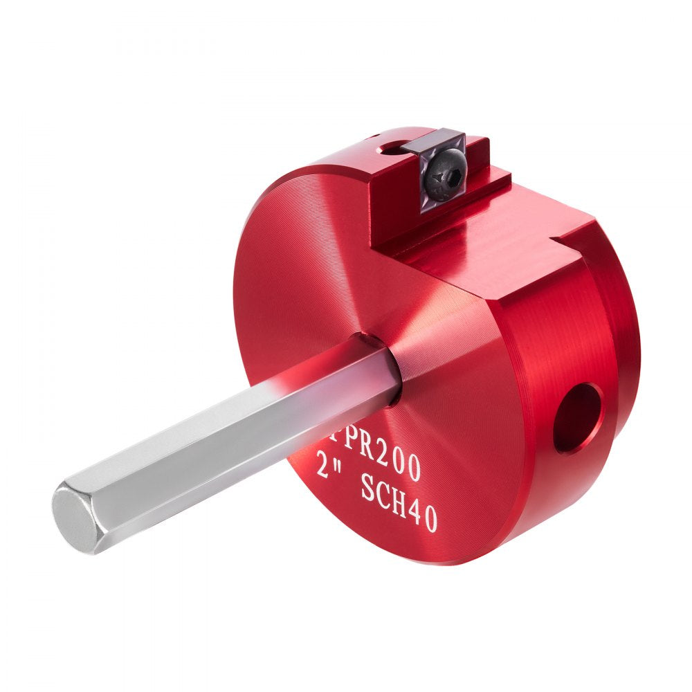 VEVOR 2 In PVC Pipe Reamer, Aluminum Alloy, PVC Pipe Fitting Saver, for Use with SCH 40 ABS, PVC, CPVC Pipes, Clean Leftover Pipe & Solvent Cement Remnants, for Water Lines, Drain Lines, Vent Lines