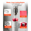 VEVOR PVC Pipe Reamer Kit, 9-Piece, PVC Fitting Socket Saver, Includes 1/2", 3/4", 1", 1-1/4", 1-1/2", 2", 2-1/2", 3", 4", Fits Standard 1/2" Drills, Plumbing Tool Kit for SCH40 ABS CPVC Drain Pipes