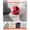 VEVOR PVC Pipe Reamer Kit, 7-Piece, 3 Blades PVC Fitting Socket Saver, Includes 1/2", 3/4", 1", 1-1/2", 2", 3", 4", Fits Standard 1/2" Drills, Plumbing Tool Kit for SCH40 ABS CPVC Vent Drain Pipes