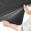 VEVOR Garage Floor Roll, 4 x 7 ft Garage Flooring Mat, 2.2 mm Thickened PVC Diamond Plate Floor Protector Mat with Double-sided Tape, Non-Slip, Easy to Clean for Warehouse, Gyms, Trailer, Black