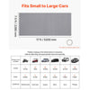VEVOR Garage Floor Roll, 7.5 x 17 ft Garage Flooring Mat, 2.2 mm Thickened PVC Diamond Plate Floor Protector Mat with Double-sided Tape, Non-Slip, Easy to Clean for Warehouse, Gyms,Silver Gray