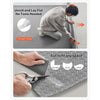 VEVOR Garage Floor Roll, 7.5 x 17 ft Garage Flooring Mat, 2.2 mm Thickened PVC Diamond Plate Floor Protector Mat with Double-sided Tape, Non-Slip, Easy to Clean for Warehouse, Gyms,Silver Gray