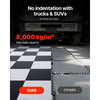 VEVOR Garage Floor Tiles Interlocking, 16 Pack 20.2 x 20.2 x 0.2 in Interlocking Modular Garage Flooring Tiles, Diamond Plate Slip-Resistant PVC Mats for Workshop,Warehouse,Tool Room, Graphite Gray