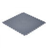 VEVOR Garage Floor Tiles Interlocking, 16 Pack 20.2 x 20.2 x 0.2 in Interlocking Modular Garage Flooring Tiles, Diamond Plate Slip-Resistant PVC Mats for Workshop,Warehouse,Tool Room, Graphite Gray