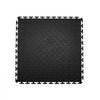 VEVOR Garage Floor Tiles Interlocking, 16 Pack 20.2 x 20.2 x 0.2 in Interlocking Modular Garage Flooring Tiles, Diamond Plate Slip-Resistant PVC Mats for Workshop,Warehouse,Tool Room, Black