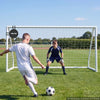 VEVOR Soccer Goal 12 x 6 FT PVC Soccer Goal for Backyard with PE Net, Portable & Weatherproof, with High-Strength Net, Target, Ground Stake, Cones, for Kids & Adults Outdoor Backyard Practice Training