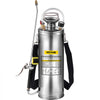 3 Gallon Stainless Steel Sprayer, 20" Wand & 3FT Reinforced Hose, Hand Pump Sprayer with Pressure Gauge, Safety Valve & Adjustable Nozzle, Garden Weed Sprayer for Lawn, Gardening & Sanitizing