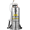 VEVOR 3.5Gal Stainless Steel Sprayer,l Set with 20\" Wand& Handle& 3FT Reinforced Hose, Hand Pump Sprayer with Pressure Gauge&Safety Valve, Adjustable Nozzle Suitable for Gardening& Sanitizing
