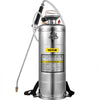 VEVOR 3.5Gal Stainless Steel Sprayer,l Set with 20\" Wand& Handle& 3FT Reinforced Hose, Hand Pump Sprayer with Pressure Gauge&Safety Valve, Adjustable Nozzle Suitable for Gardening& Sanitizing