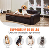 VEVOR Pet Sofa, Dog Couch for Large-Sized Dogs and Cats, Soft Leather Dog Sofa Bed, 110 lbs Loading Cat Sofa, Brown