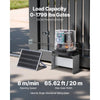 VEVOR Solar Gate Opener, 280W Electric Gate Opener for Doors up to 65.6ft 1799lbs, Chain Drive Sliding Fence Door Motor with Infrared Sensor & 2 Remote Controls, Driveway Gates Opening System