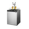 VEVOR Beer Kegerator, Dual Tap Home Draft Beer Dispenser for Ball Lock, Full Size Keg Refrigerator with 5lbs CO2 Tank, Hold 2 Sixth / 2 Slim / 3 Ball lock keg, 162L