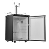 VEVOR Beer Kegerator, Dual Tap Home Draft Beer Dispenser for Ball Lock, Full Size Keg Refrigerator with 5lbs CO2 Tank, Hold 2 Sixth / 2 Slim / 3 Ball lock keg, 162L