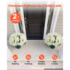 VEVOR Artificial Potted Hydrangeas 20 in 2-Pack Fake Flower Plants White, for Porch, Patio, Entryway, & Home Decor, Indoor & Outdoor Use, Silk and PE Blooms in Pots, Ready to Display Faux Plants