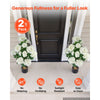 VEVOR Artificial Potted Hydrangeas 35 in 2-Pack Fake Flower Plants White, for Porch, Patio, Entryway, & Home Decor, Indoor & Outdoor Use, Silk and PE Blooms in Pots, Ready to Display Faux Plants