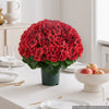 VEVOR Artificial Potted Geraniums 20 in 2-Pack Fake Flower Plants Decor Red, for Porch, Patio, Entryway, & Home Decor, Indoor & Outdoor Use, Silk and PE Blooms in Pots, Ready to Display Faux Plants