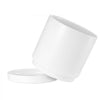 VEVOR Plant Pot, 12-Inch Large Cylinder Planter with Drainage Holes, Non-Slip Pads & Detachable Saucer, Modern Ceramic Flower Pots, Indoor and Outdoor Tree Planter Pot, Home & Office Decorations