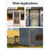 VEVOR Strip Curtain 16PCS, 96" Height, 96" Width, 0.08" Thickness, Clear Smooth Plastic Door Strips with 50% Overlap, PVC Strip Door Curtain Freezer Curtain for Warehouses, Walk in Freezers, Coolers