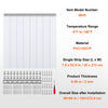VEVOR Strip Curtain, 84" Height x 48" Width, 0.08" Thickness, 8PCS Clear PVC Strip Door Curtain, Freezer Curtain, Plastic Door Strips for Walk in Freezers, Coolers & Warehouse Doors, with 50% Overlap
