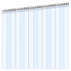 VEVOR Clear PVC Strip Curtain, 84 in Height x 60 in Width x 0.08 in Thickness, 10 PCS Walk in Freezer Cooler Curtain Strips, Smooth Waterproof Plastic Door Strips for Warehouse, Freezer, Garage Doors